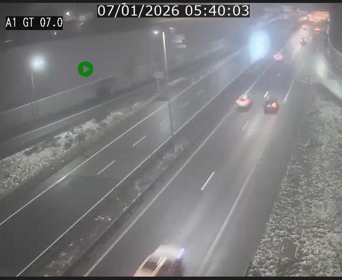 Traffic live webcam Luxembourg Cents - A1 direction Kirchberg - BK 7