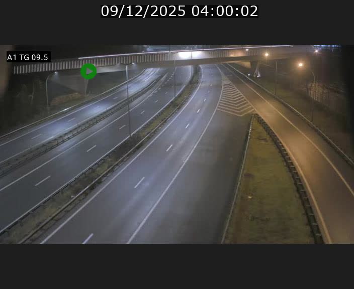 Traffic live webcam Luxembourg Jonction Grünewald - A1 direction Luxembourg-ville - BK 9.5