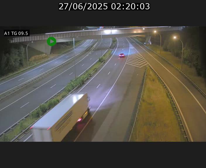 Traffic live webcam Luxembourg Jonction Grünewald - A1 direction Luxembourg-ville - BK 9.5