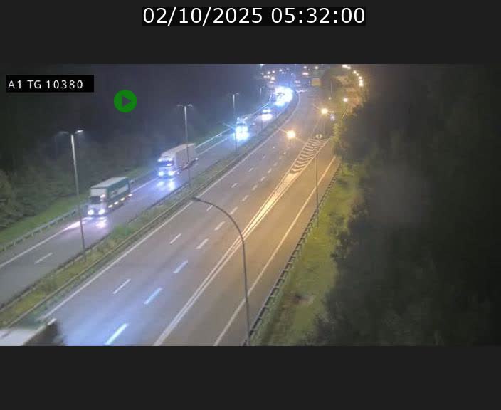 Traffic live webcam Luxembourg Senningerberg - A1 direction Luxembourg Kirchberg - BK 10.3