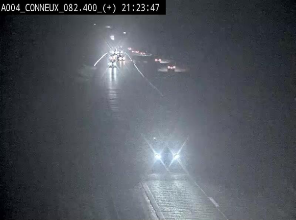 Webcam à hauteur de Conneux sur l'E411 en direction du sud de la Belgique
