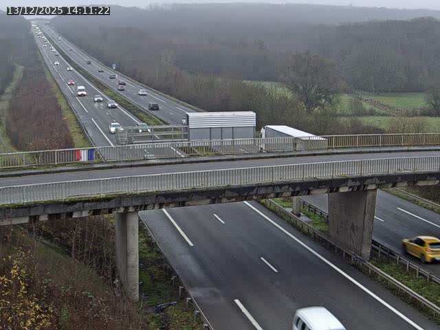 Caméra autoroute France - A31, Zoufftgen direction Luxembourg-ville, à la frontière entre la France et le Luxembourg