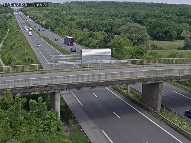 Caméra autoroute France - A31, Zoufftgen direction Luxembourg-ville, à la frontière entre la France et le Luxembourg