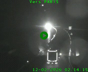 Caméra routière sur l'autoroute A20 à Bessines-sur-Gartempe. Vue orientée vers Paris