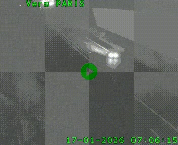 Caméra routière sur l'autoroute A20 à Saint-Pardoux-l'Ortigier, à la jonction avec l'A89. Vue orientée vers Paris