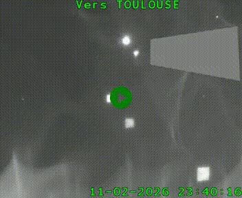 Caméra routière sur l'autoroute A20 à Noailles, en périphérie de Brive-la-Gaillarde. Vue orientée vers Toulouse