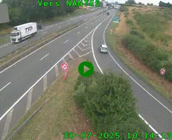 Webcam N147 au nord de Poitiers et à la jonction avec la A10