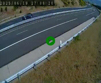 Caméra autoroute A75 à hauteur de la sortie 42 (Rodez, Laissac, Aire de l'Auvergne) située sur la commune d'Auberoques, près de Sévérac-le-Château