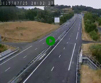 Caméra autoroutière France - A75, Coren, en direction de Montpellier