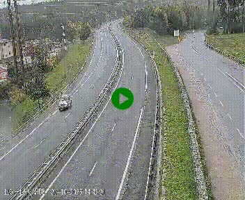 Caméra autoroute A75 à hauteur du col du rocher blanc en direction de Montpellier