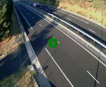 Caméra autoroute A75 à hauteur du col des Issartets en direction de Montpellier