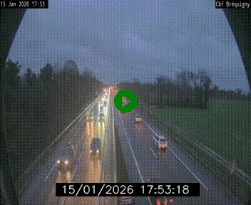 Webcam sur le périphérique de Rennes (N136) à hauteur du quartier Bréquigny, au sud de la ville