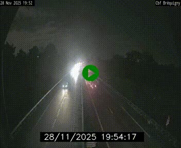 Webcam sur le périphérique de Rennes (N136) à hauteur du quartier Bréquigny, au sud de la ville
