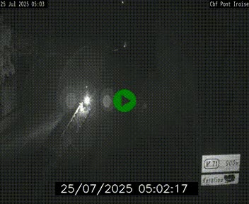 Webcam sur la N165 après le Pont de l'Iroise, à l'entrée de Brest