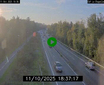 Webcam sur le périphérique de Nantes (N844) à hauteur de Porte de la Chapelle, au nord de la ville