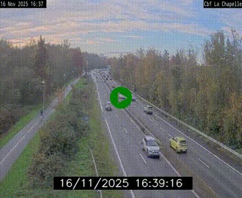 Webcam sur le périphérique de Nantes (N844) à hauteur de Porte de la Chapelle, au nord de la ville