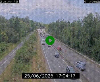 Webcam sur le périphérique de Nantes (N844) à hauteur de Porte de la Chapelle, au nord de la ville