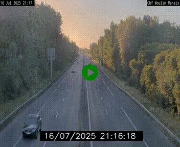 Webcam sur le périphérique de Nantes (N844) entre la Porte de Saint-Luce et la Porte d'Anjou, à l'est de la ville