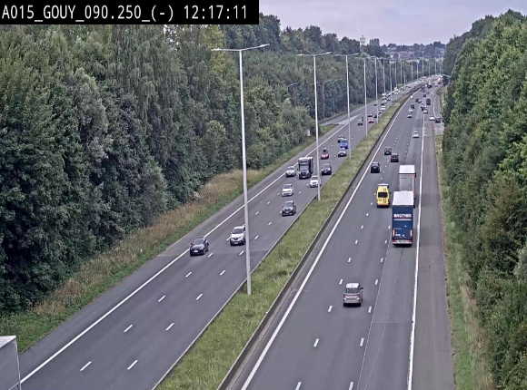 Webcam autoroute Belgique - Gouy-lez-piéton - E42 - BK 90.3