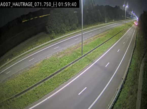 Webcam autoroute Belgique - Hautrage - E19 - BK 71.7