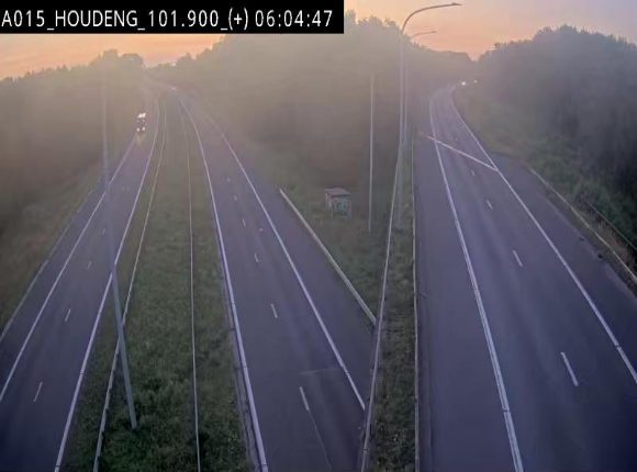 Webcam autoroute Belgique - Houdeng-Goegnies - Jonction E19/E42 direction Tournai/Mons - BK 101.85