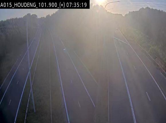 Webcam autoroute Belgique - Houdeng-Goegnies - Jonction E19/E42 direction Tournai/Mons - BK 101.85