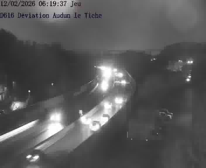 Webcams sur la D616, sur le contournement d'Audun-le-Tiche menant à Belval (Luxembourg)