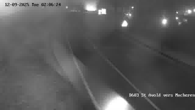 Webcam sur la D603 située à proximité de Saint-Avold. Vue orientée vers Macheren.