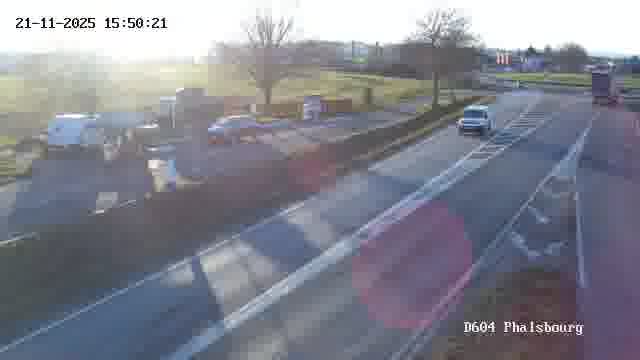 Webcam de surveillance sur D604 (France) à Phalsbourg, cadrée vers Phalsbourg, proposant une information routière utile aux déplacements quotidiens.
