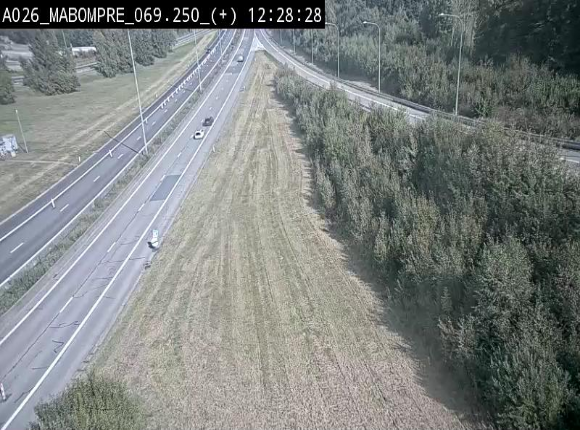 Webcam E25 (A26) à Mabompré. Vue orientée vers le Luxembourg