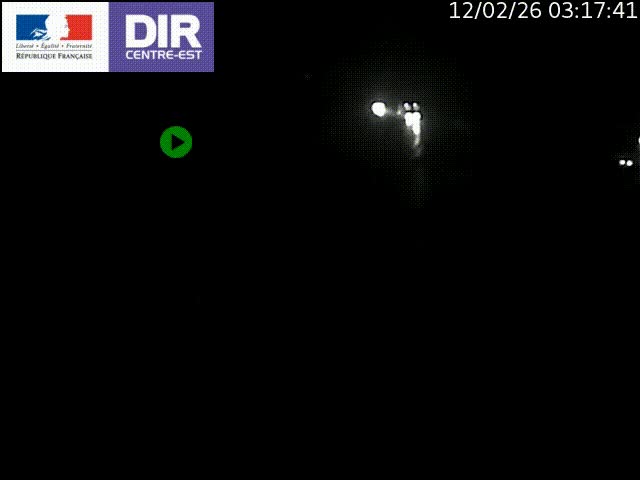 Caméra de circulation routière sur le boulevard périphérique Laurent Bonnevay de Lyon (D383) à hauteur de Bron, avant la jonction avec l'A43. Vue orientée vers l'échangeur