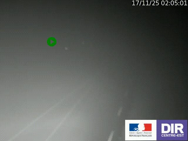Webcam sur le col Pin Bouchain, vue orientée vers Roanne, en provenance de Lyon sur la nationale 7 (N7)