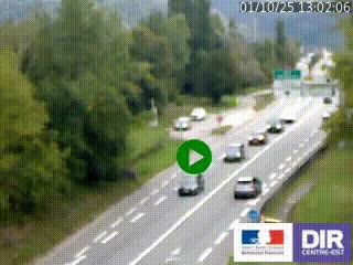 Webcam info trafic à proximité de Vizille sur la N85, au niveau du point de vue du Saut du Moine à Champagnier
