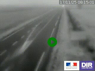 Webcam routière sur la RN7 à hauteur de Toulon-sur-Allier, entre Moulins et Vichy
