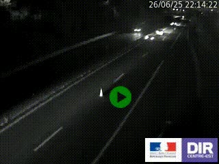 Caméra autoroutière sur l'A47 à hauteur de Givors, a proximité de Lyon. La webcam est orientée vers Lyon