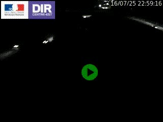 Webcam traffic à Grenoble-sud sur l'autoroute A480. Vue orientée vers l'entrée et la sortie de Grenoble