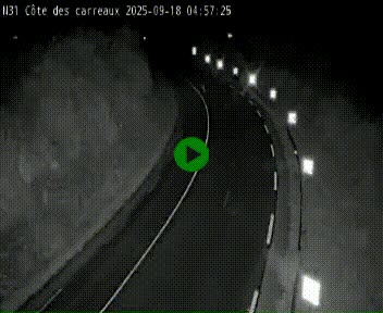 Webcam en haut de la Côte des Carreaux sur la N31 à Avesnes-en-Bray. Vue orientée vers Rouen