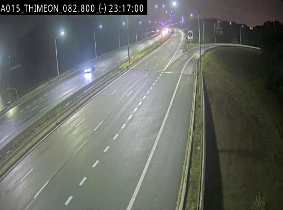 Caméra trafic Belgique - Thiméon - E42, jonction avec A54 (E420) direction La Louvière/Charleroi - BK 82.82