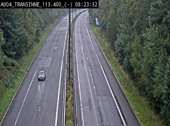 Caméra trafic E411 (A4) - Transinne direction Namur - BK 113.425
