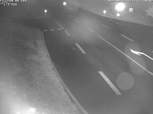 Webcam sur la RD164 à Tilleux. Vue orientée vers Neufchâteau