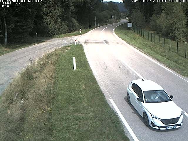 Webcam dans les Vosges dans la commune du Syndicat sur la D417 sur la route de Gerardmer