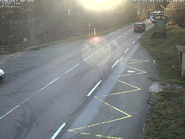 Webcam en haut du col des Fenesses, aussi appelé col du Ménil sur la D486 à 593 mètres d'altitude dans les Vosges