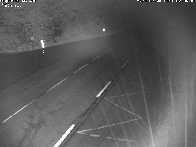 Webcam en haut du col des Fenesses, aussi appelé col du Ménil sur la D486 à 593 mètres d'altitude dans les Vosges