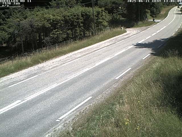 Webcam à 424 mètres d'altitude dans la Tranchée de Docelles dans les Vosges, à proximité d'Epinal sur la route de Gerardmer (D11)