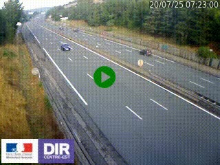 Webcam routière à Saint-Etienne-Terrenoire sur la RN88 avant la jonction entre l'A72 et le Boulevard Périphérique de Saint-Etienne