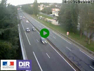 Webcam routière à Le Chambon-Feugerolles sur la RN88 entre Firminy et Saint-Etienne