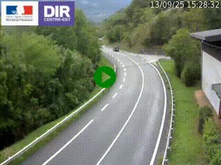 Caméra trafic sur la N90 à Bourg-Saint-Maurice, en provenance d'Aoste et en direction d'Albertville