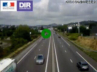 Caméra autoroute à Saint-Etienne (Les Littes) à hauteur du Ikea Saint-Etienne sur l'A72 en direction de Roanne