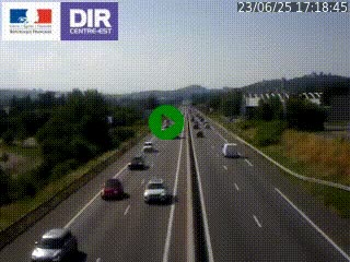 Caméra autoroute à Saint-Etienne (Les Littes) à hauteur du Ikea Saint-Etienne sur l'A72 en direction de Roanne