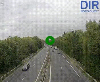 Webcam sur le périphérique de Caen (N814) à l'est de la ville, à Mondeville hauteur de la sortie 2, Presqu'île-Rives de l'Orne, au bout de l'autoroute A13